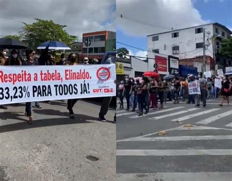 Professores Municipais Protestam No Centro De Camaçari