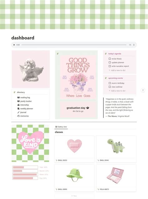 Pink And Green Pastel Notion Template In Notions Planner Meal