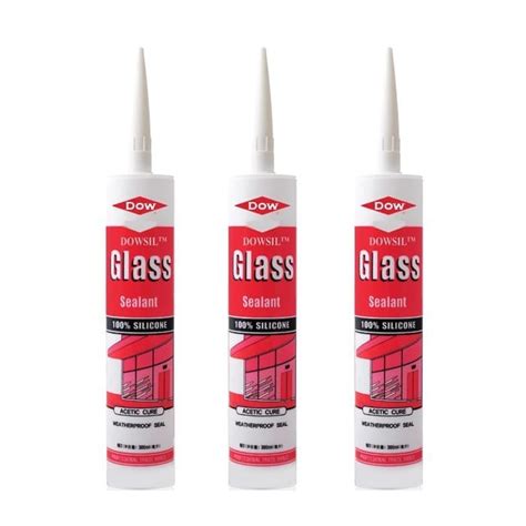 Lem Dowsil Glass Silicone Sealant Silicone Sealant DOWSIL Black Hitam