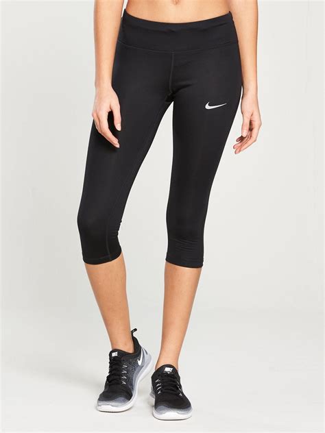 Nike Running Power Essential Dri Fit Capri Go The Extra Mile With