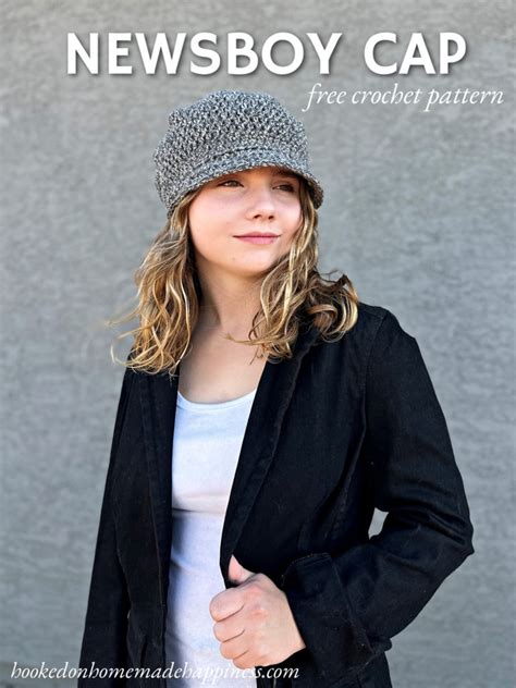 Newsboy Cap Crochet Pattern Hooked On Homemade Happiness