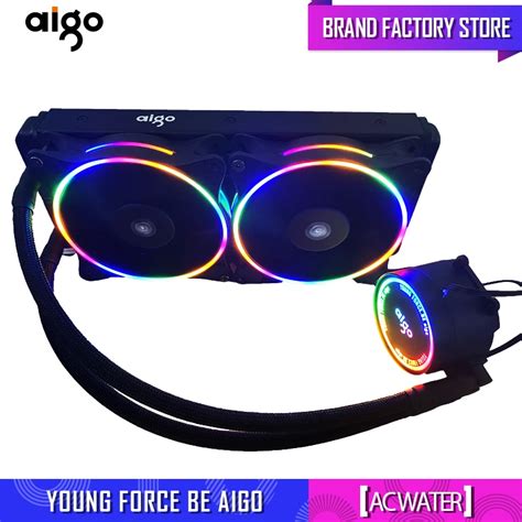 Aigo resfriamento de água líquida cpu cooler rgb dissipador de calor