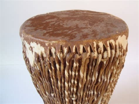 African Fur Hide Drum Handmade Bongo Goat Hide Drum Boho Etsy