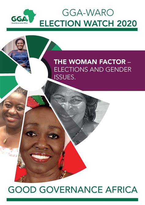 The Woman Factor Elections And Gender Issues Good Governance Africa