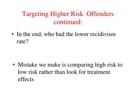 Ppt What Works And What Doesnt In Reducing Recidivism Applying The