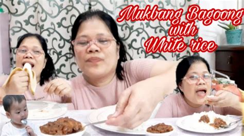 Bagoong Alamang Mukbang With Mango And Rice Ofwlife Youtube