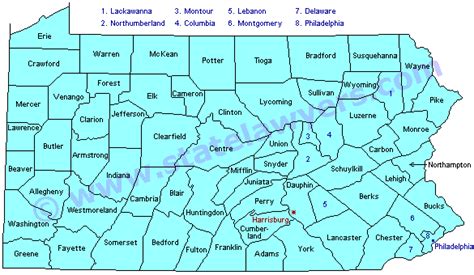 Pennsylvania Lawyer - Attorney Directory - Pennsylvania Counties