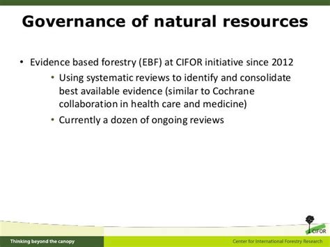 Governance Of Natural Resources Maria Ojanen