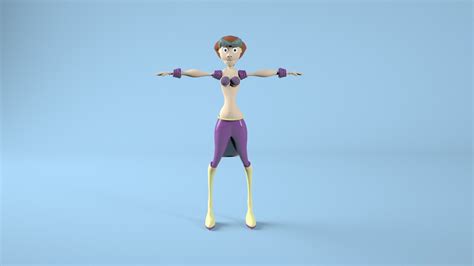 free cartoon character 3d model