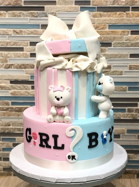 Surprise Baby Gender Reveal Cakes