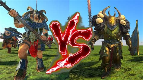 Bestigor Herd Vs Aspiring Champions Total War Warhammer Youtube