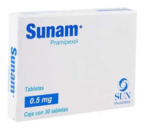 Sunam 0 5mg Tabletas Con 30 Diclorhidrato De Pramipexol Envío gratis