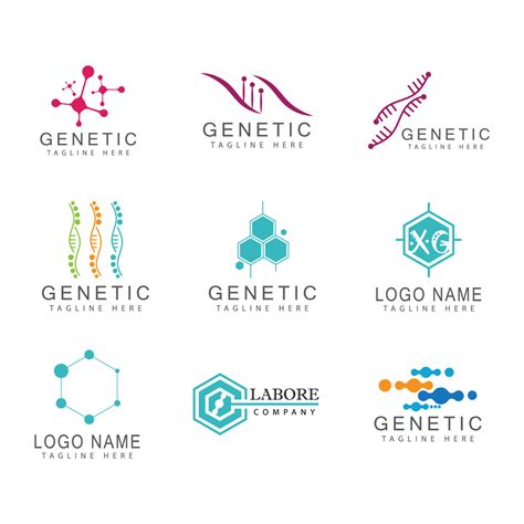 DNA gene Logo Template vector symbol illustration 21523231 Vector Art ...