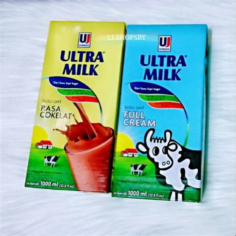 Jual Susu Ultra Milk Liter Full Cream Susu Ultra Milk Coklat