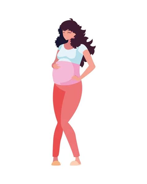 Pregnant Woman Cartoon Vector Art Stock Images Depositphotos