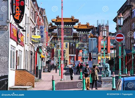 Liverpool Chinatown Redaktionelles Stockbild Bild Von Westen 52244104