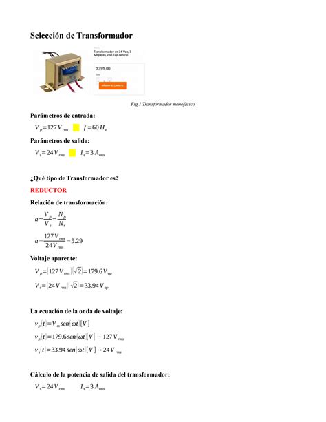 Práctica Transformador De Maquinas Eléctricas Selección De