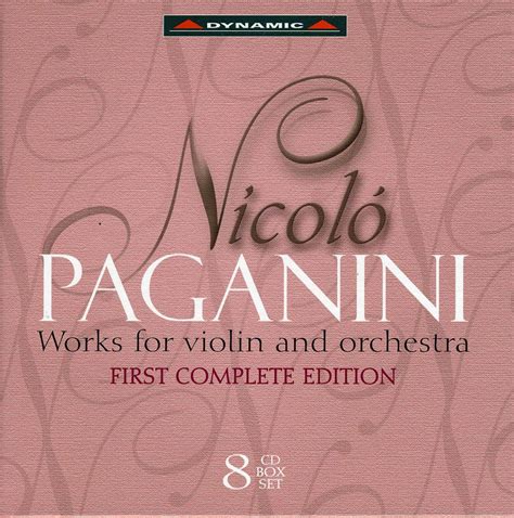 Niccolo Paganini Werke F R Violine Orchester Cds Jpc