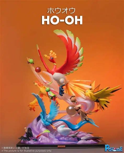 Pokemon PC House Ho Oh Resin Statue Kaioland