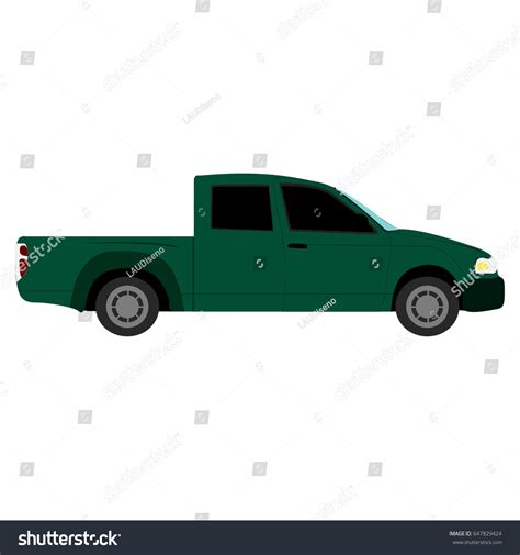 Side View Truck Vector Illustration Stock Vector (Royalty Free ...