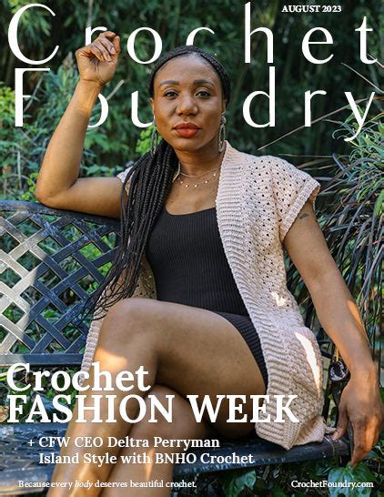 August 2023 Magazine Cover Interview Crochet Designer Brittany Sledge