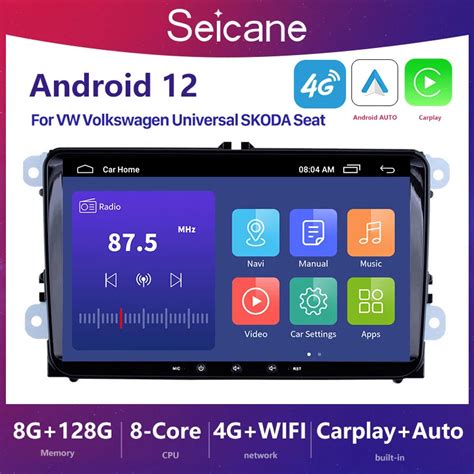 Seicane Reproductor Multimedia Con GPS Para Coche Radio Con Android 13