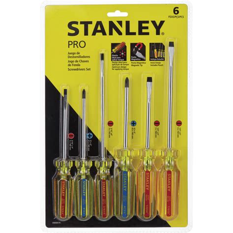 Screwdriver Set Stht Pc Set With Phillips And Flat Tips