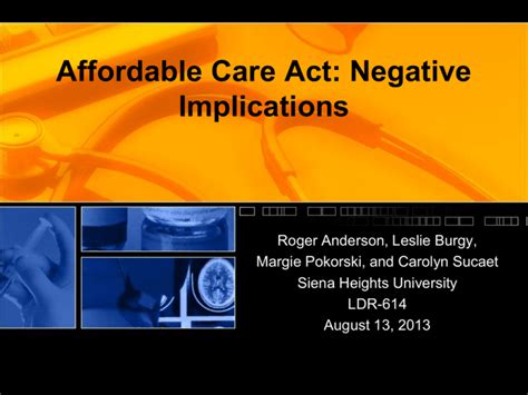 Affordable Care Act Negative Implications