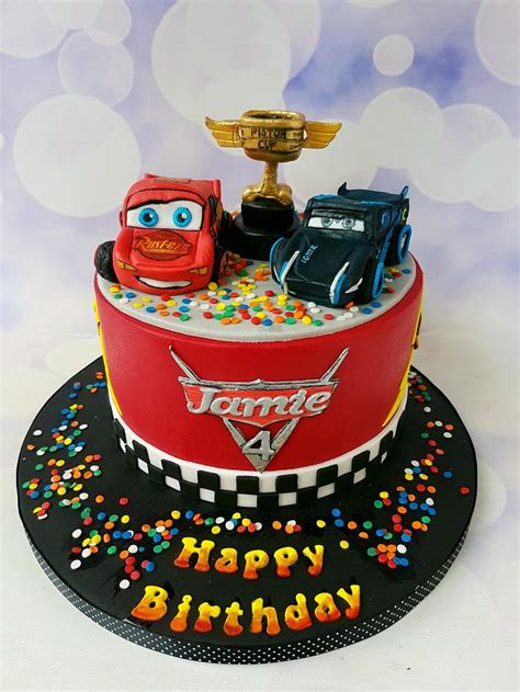 Cars 3 Cake For A 4yr Old Decorated Cake By Jenny Dowd Cakesdecor