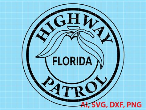 Florida Highway Patrol Police Badge Logo Seal Custom Ai - Etsy