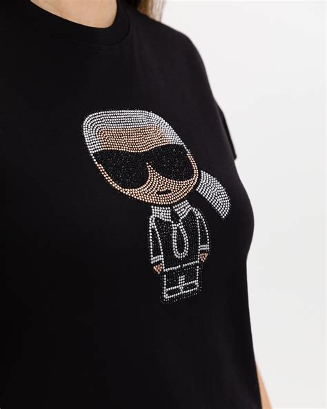 Karl Lagerfeld Ikonik Rhinestone T Shirt