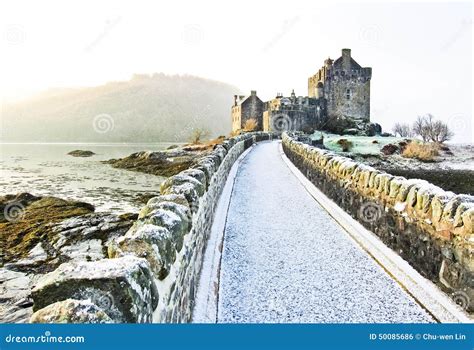 Eilean Donan Castle in Winter. Stock Photo - Image of countryside ...