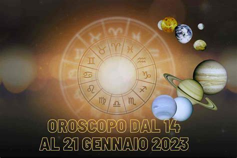 Oroscopo settimanale dal 14 al 21 gennaio 2023 novità e imprevisti