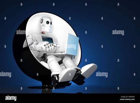 Robot Sitting On Chair Hi Res Stock Photography And Images Alamy