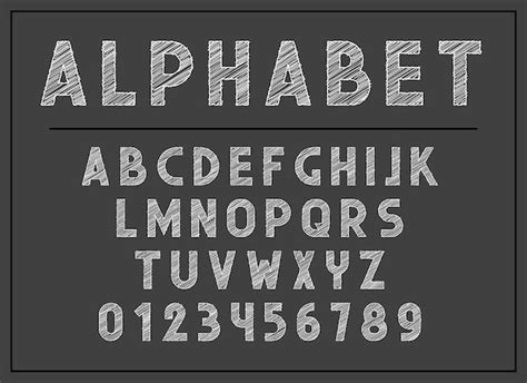 Alfabet Letter Lettertype En Abc Letters Print Typografie Vector