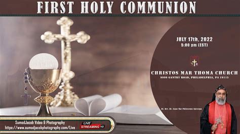 CHRISTOS MAR THOMA CHURCH FIRST HOLY COMMUNION SERVICE LIVE YouTube