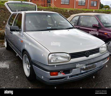 Volkswagen Vw Golf Mk3 Mark Iii Lll Silver Vintage Retro Show Shine Day Out Melbourne Victoria