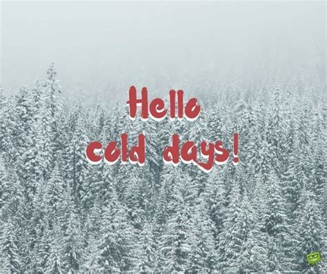 Hello, Winter! Quotes and Images to Share | Hello winter, Cold day ...