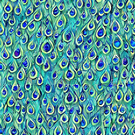 Vibrant Peacock Feathers Seamless Pattern · Creative Fabrica