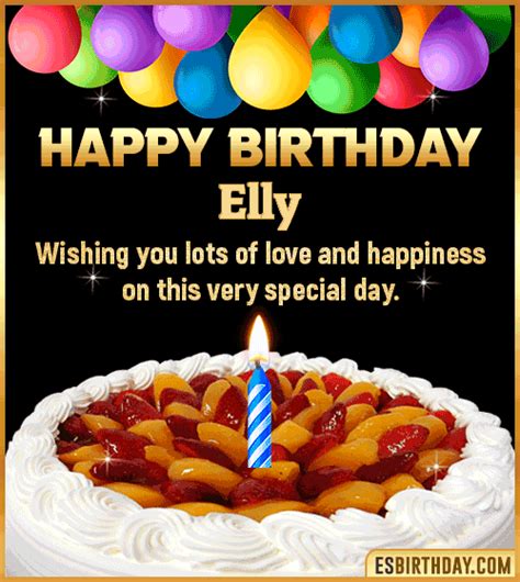 Happy Birthday Elly  🎂 Images Animated Wishes【28 S】