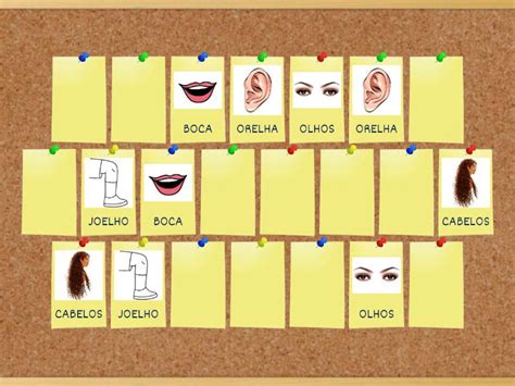 Jogo Da Mem Ria Das Partes Do Corpo Memory