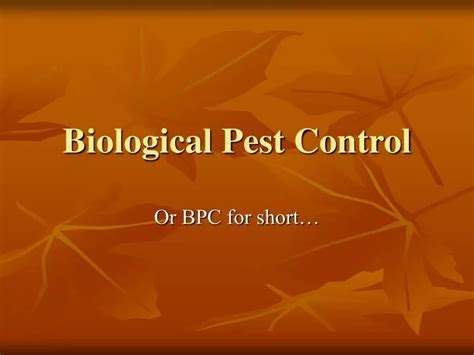 Ppt Biological Pest Control Powerpoint Presentation Free Download Id 1448113