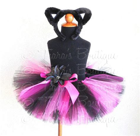 Black Pink Tutu Costume Set Cat Tutu Halloween Costume - Etsy