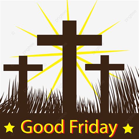 Good Friday Illustration With Crosses Religion Easter Cross Png And