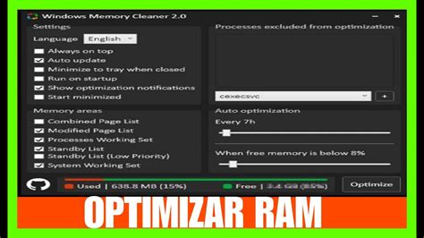 Como Optimizar La Memoria Ram De Windows Youtube