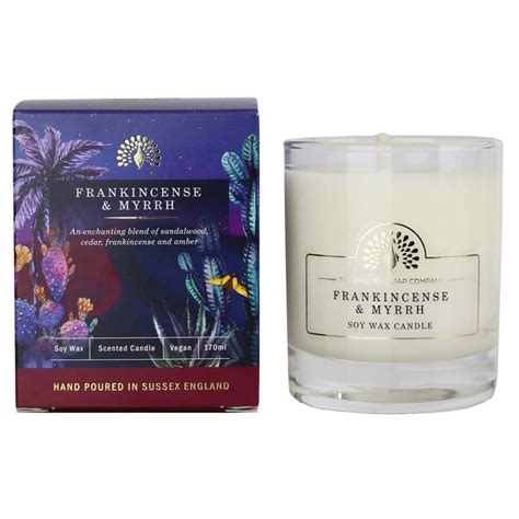 Frankincense And Myrrh Scented Candle Made In England