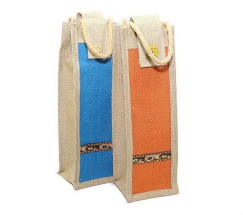 Vertical Shape Jute Bottle Bag Size Dimension 14x5x5 At Rs 58 Piece