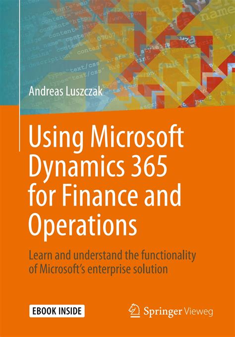 Using Microsoft Dynamics 365 For Finance And Operations Ebook