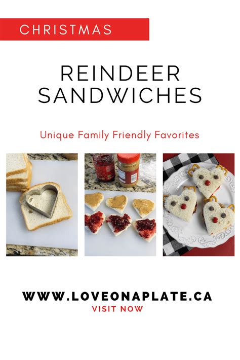 Reindeer Sandwiches - Love On A Plate Christmas