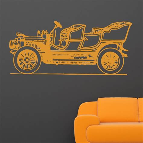 Old Fashioned Vintage Car Wall Sticker / Decal - World of Wall Stickers